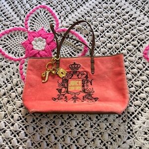 Juicy Couture Coral Tote Bag 2010 dead stock with original tags